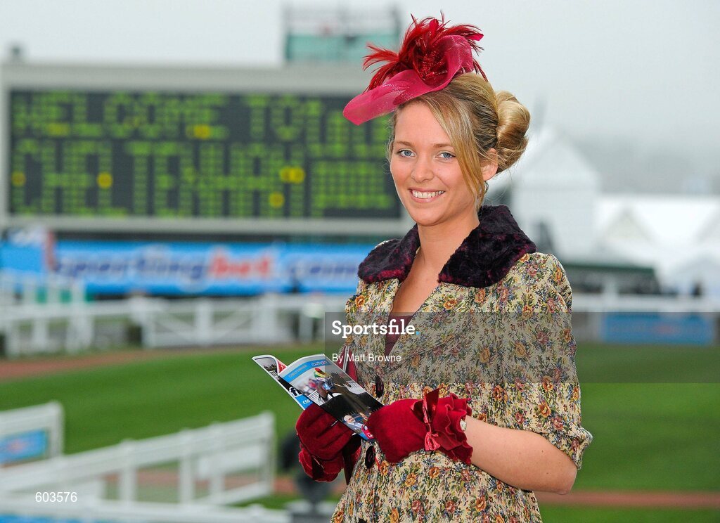 14 March 2012; Orla Geary, from Fermoy, Co. Cork, in attendance at the Cheltenham Festival. Cheltenham Racing Festival, Prestbury Park, Cheltenham, England. Picture credit: Matt Browne / SPORTSFILE