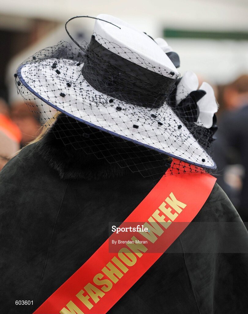 14 March 2012; A hat on view during Ladies Day at the Cheltenham Festival. Cheltenham Racing Festival, Prestbury Park, Cheltenham, England. Picture credit: Brendan Moran / SPORTSFILE