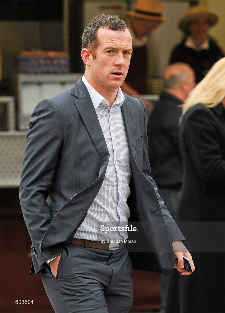 14 March 2012; Liverpool footballer Charlie Adam in attendance at the Cheltenham Festival. Cheltenham Racing Festival, Prestbury Park, Cheltenham, England. Picture credit: Brendan Moran / SPORTSFILE