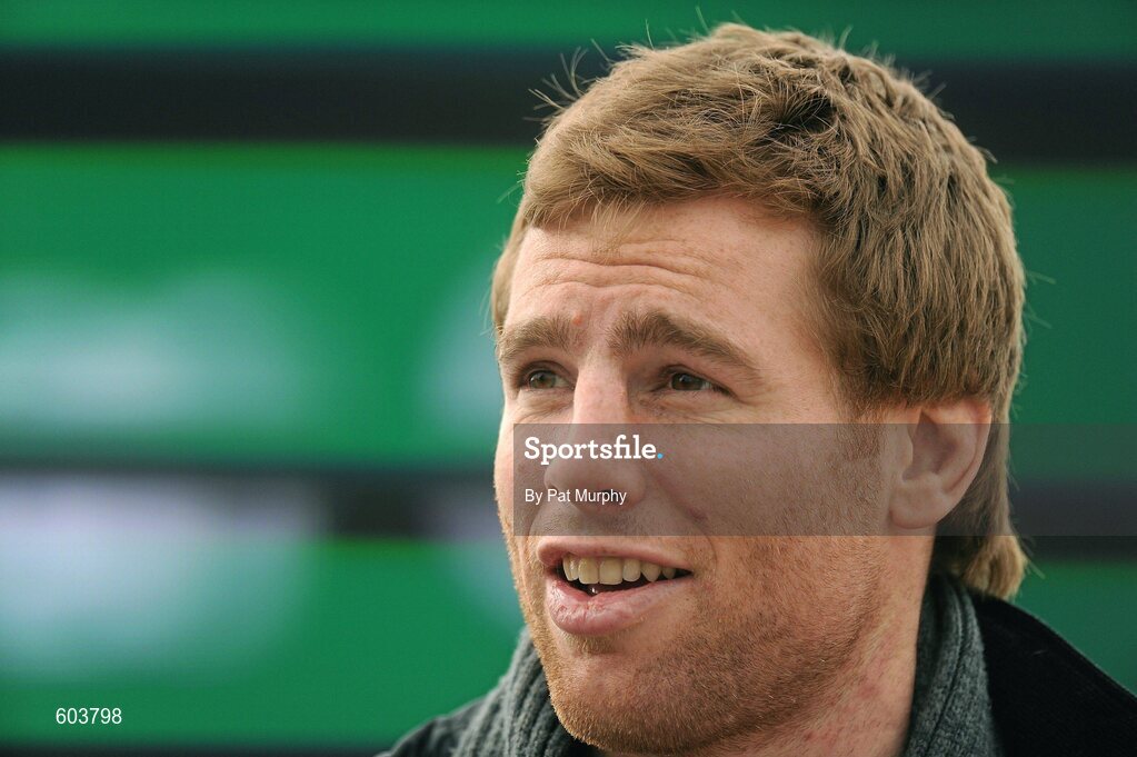 14 March 2012; Connacht's Gavin Duffy watches the game. Supermac's Connacht Schools Senior Cup Final, Marist College, Athlone v Sligo Grammar School, Sportsground, Galway. Picture credit: Pat Murphy / SPORTSFILE