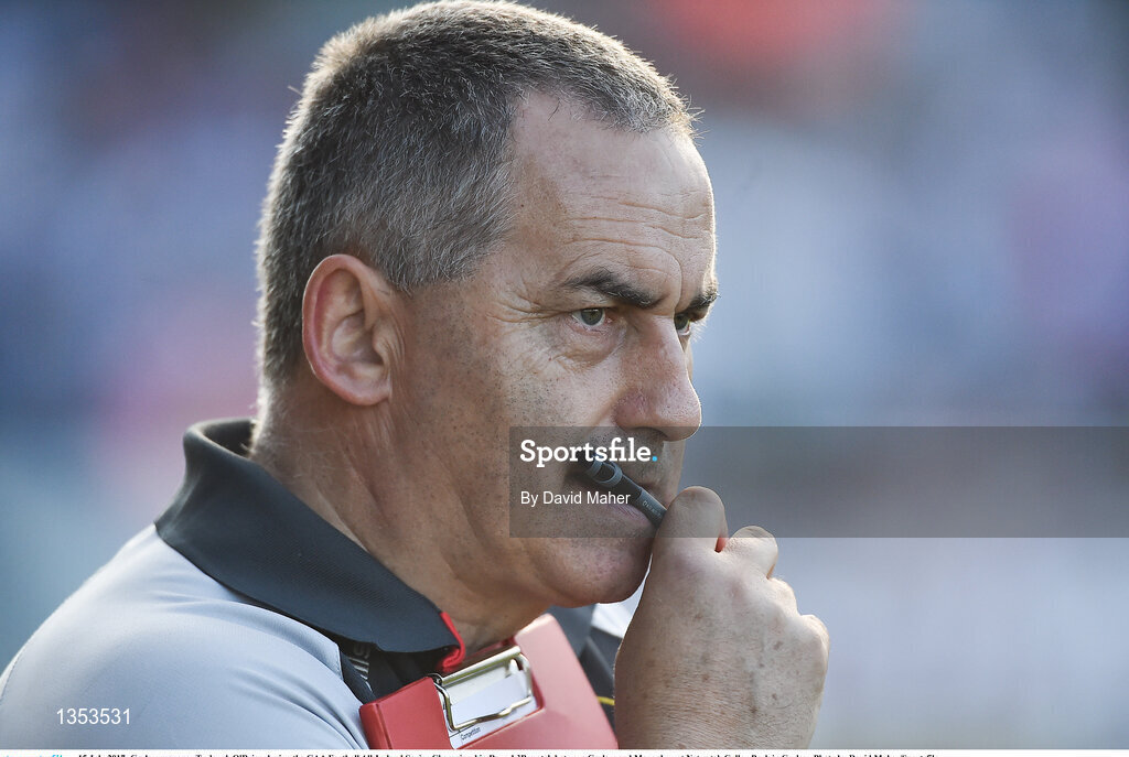 15 July 2017; Carlow manager Turlough O'Brien during the GAA Football All-Ireland Senior Championship Round 3B match between Carlow and Monaghan at Netwatch Cullen Park in Carlow. Photo by David Maher/Sportsfile
