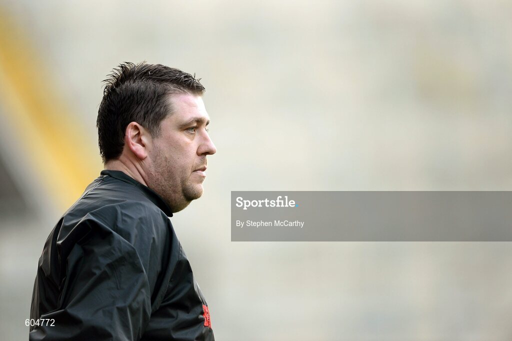 17 March 2012; Loughgiel Shamrocks manager PJ O'Mullan. AIB GAA Hurling All-Ireland Senior Club Championship Final, Coolderry, Offaly, v Loughgiel Shamrocks, Antrim. Croke Park, Dublin. Picture credit: Stephen McCarthy / SPORTSFILE