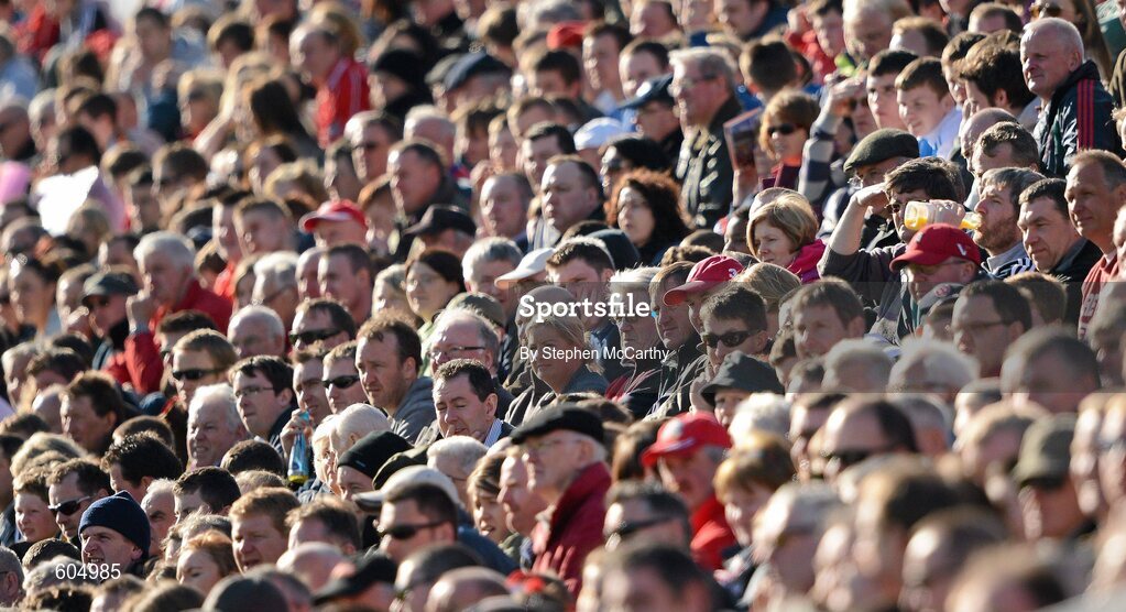 18 March 2012; Supporters watch on during the game. Allianz Football League, Division 1, Round 5, Cork v Kerry, Pairc Ui Chaoimh, Cork. Picture credit: Stephen McCarthy / SPORTSFILE