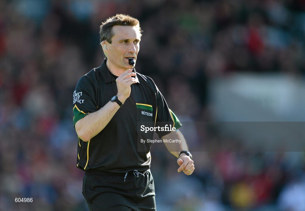18 March 2012; Referee Maurice Deegan. Allianz Football League, Division 1, Round 5, Cork v Kerry, Pairc Ui Chaoimh, Cork. Picture credit: Stephen McCarthy / SPORTSFILE