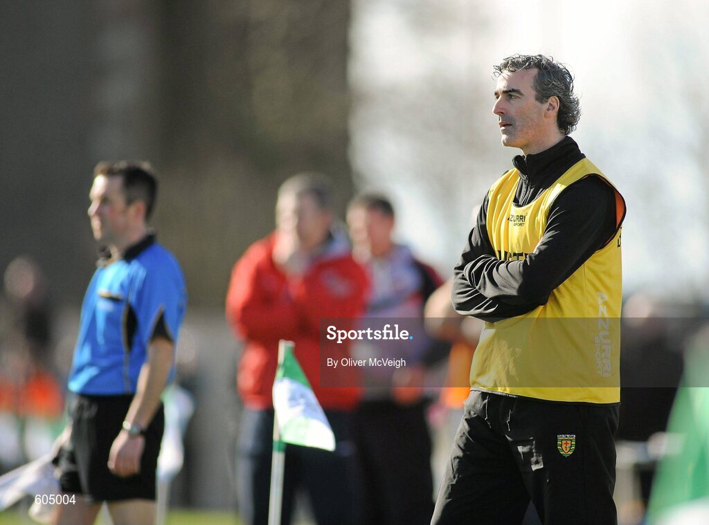 18 March 2012; Donegal manager Jim McGuinness. Allianz Football League, Division 1, Round 5, Donegal v Mayo, Fr. Tierney Park, Ballyshannon, Donegal. Picture credit: Oliver McVeigh / SPORTSFILE