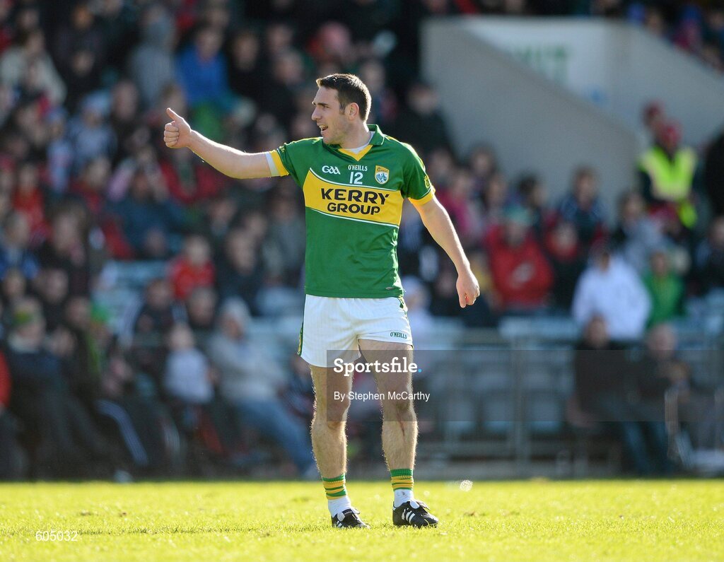 18 March 2012; Declan O'Sullivan, Kerry, after scoring a second half point. Allianz Football League, Division 1, Round 5, Cork v Kerry, Pairc Ui Chaoimh, Cork. Picture credit: Stephen McCarthy / SPORTSFILE
