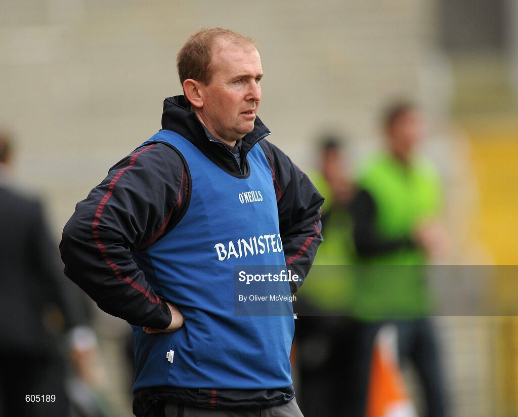 19 March 2012; St. Paul’s, Bessbrook, manager John Rafferty. MacLarnon Cup Final, St. Columb’s, Derry v St. Paul’s, Bessbrook, Morgan Athletic Grounds, Armagh. Picture credit: Oliver McVeigh / SPORTSFILE
