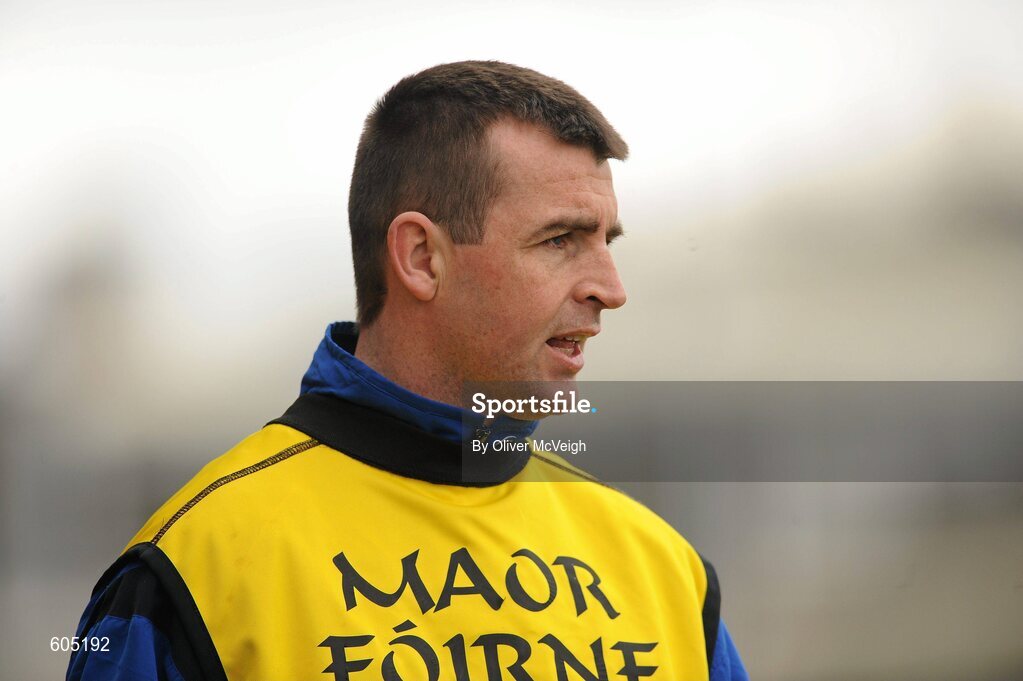 19 March 2012; St. Columb’s, Derry, manager Eamon Burns. MacLarnon Cup Final, St. Columb’s, Derry v St. Paul’s, Bessbrook, Morgan Athletic Grounds, Armagh. Picture credit: Oliver McVeigh / SPORTSFILE