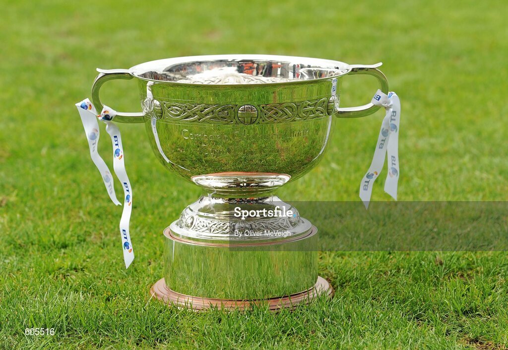19 March 2012; General view of the new MacRory Cup. MacRory Cup Final, St. Patrick’s, Maghera v St. Michael’s, Enniskillen, Bessbrook, Morgan Athletic Grounds, Armagh. Picture credit: Oliver McVeigh / SPORTSFILE