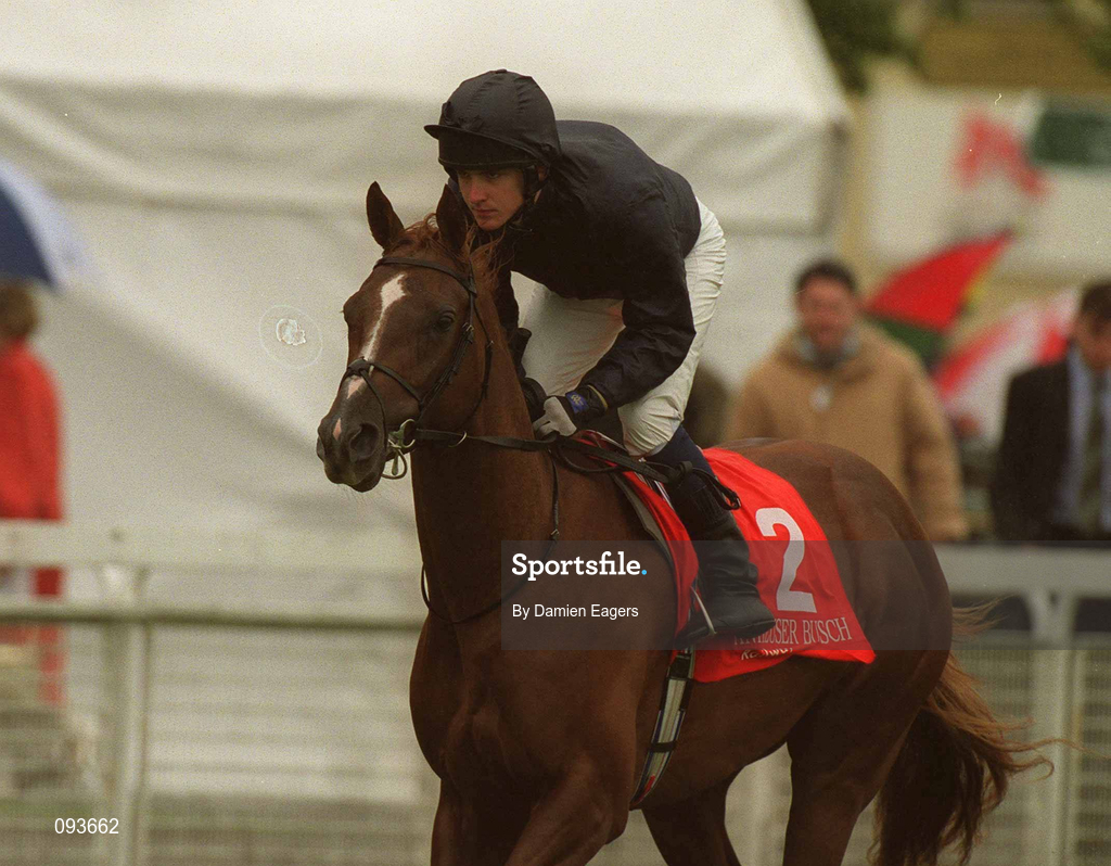 30 June 2002; New Foundland, with Pat Scallan up, at The Curragh Racecourse in Kildare. Photo by Damien Eagers/Sportsfile