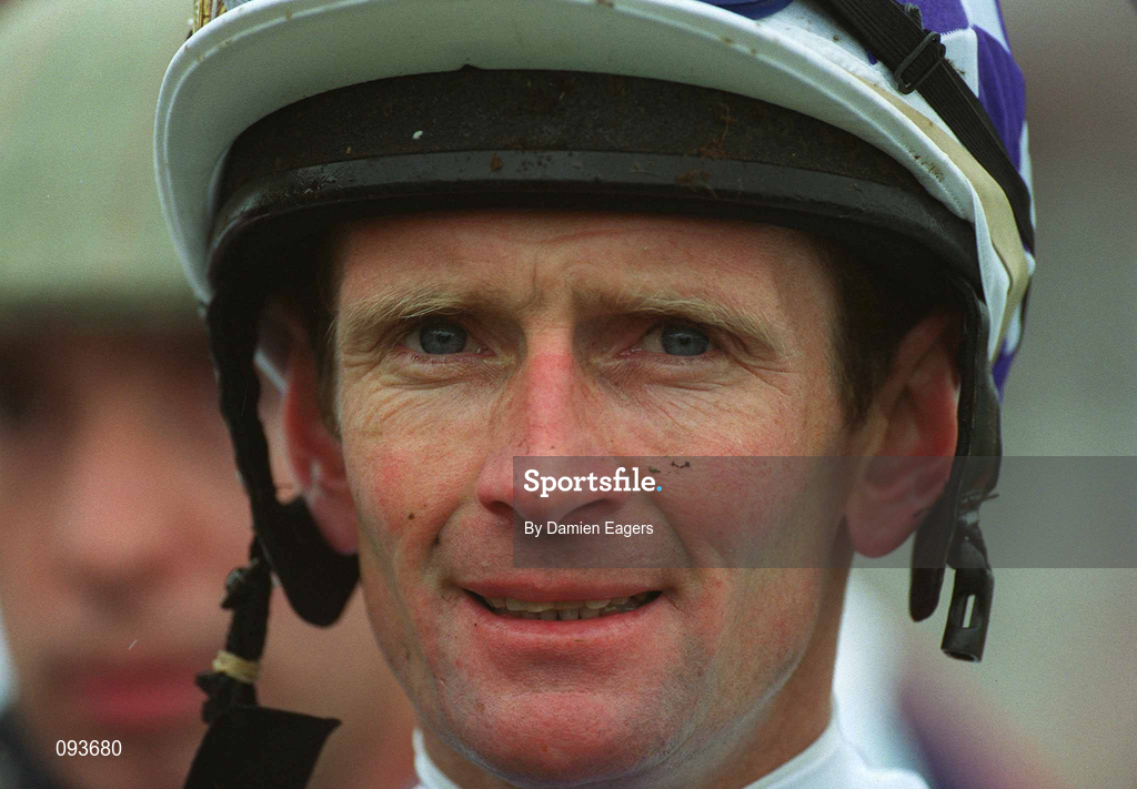 30 June 2002; Jockey Kevin Manning at The Curragh Racecourse in Kildare. Photo by Damien Eagers/Sportsfile