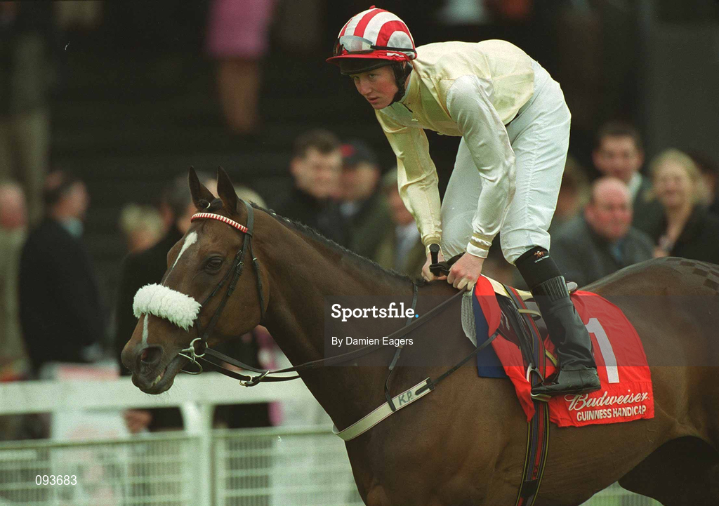 30 June 2002; Osprey Ridge, with Pat Cosgrave up, at The Curragh Racecourse in Kildare. Photo by Damien Eagers/Sportsfile