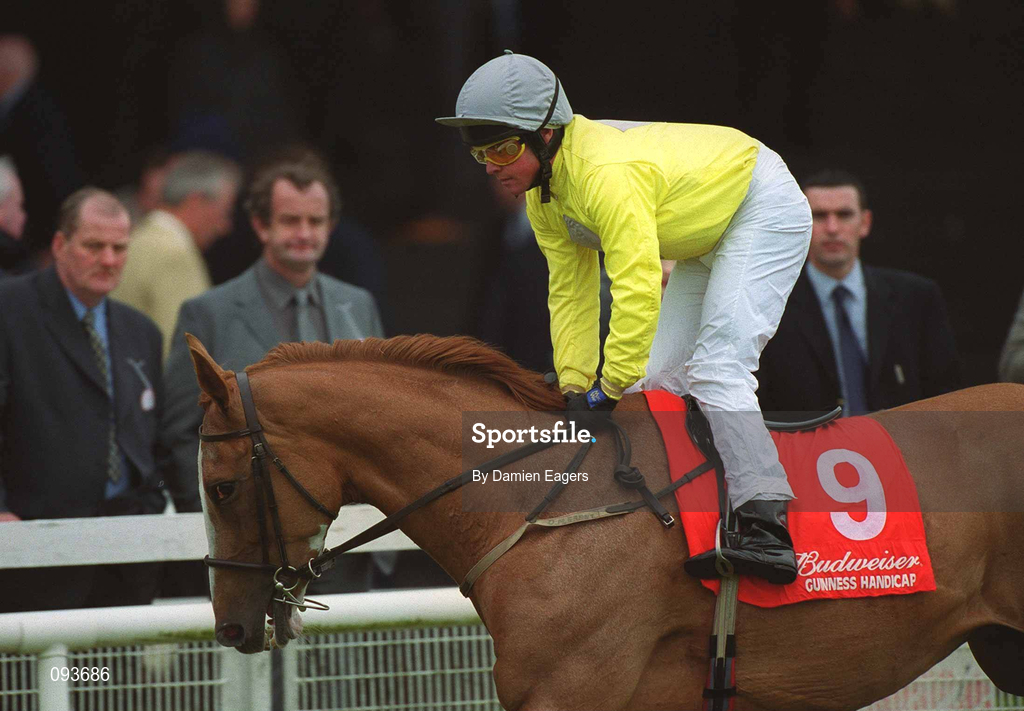 30 June 2002; Right Job, with Danny Grant up, at The Curragh Racecourse in Kildare. Photo by Damien Eagers/Sportsfile