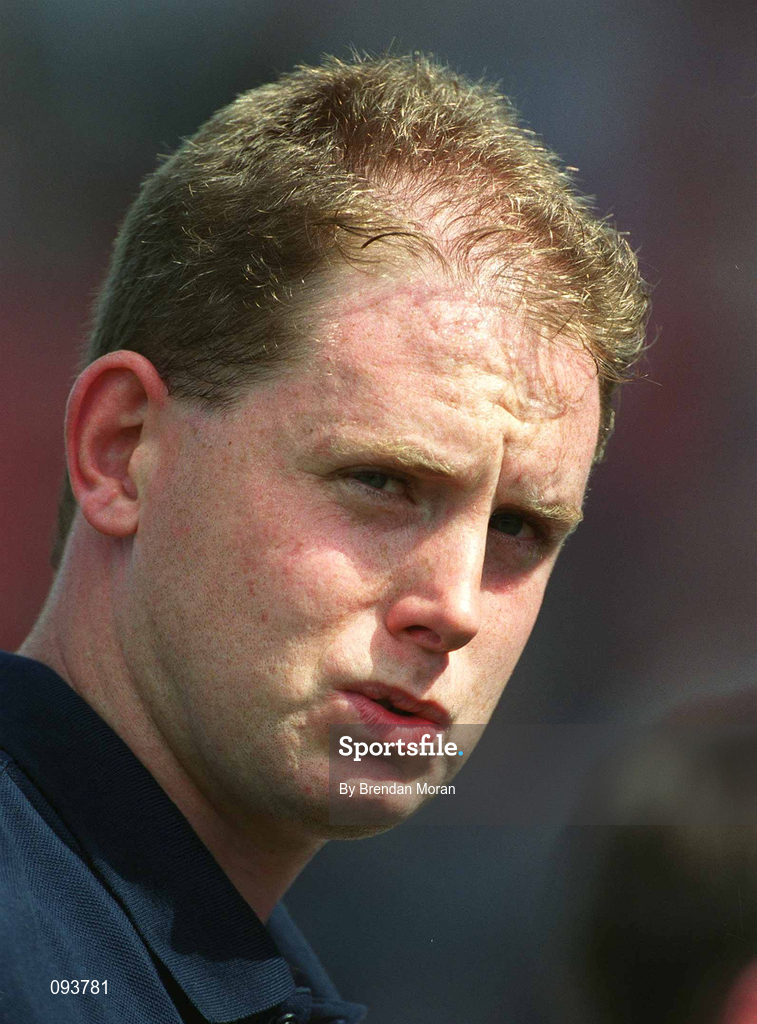 14 July 2002; Tipperary manager Tom McGlinchey during the Bank of Ireland Munster Senior Football Championship Final match between Cork and Tipperary at Semple Stadium in Thurles, Tipperary. Photo by Brendan Moran/Sportsfile