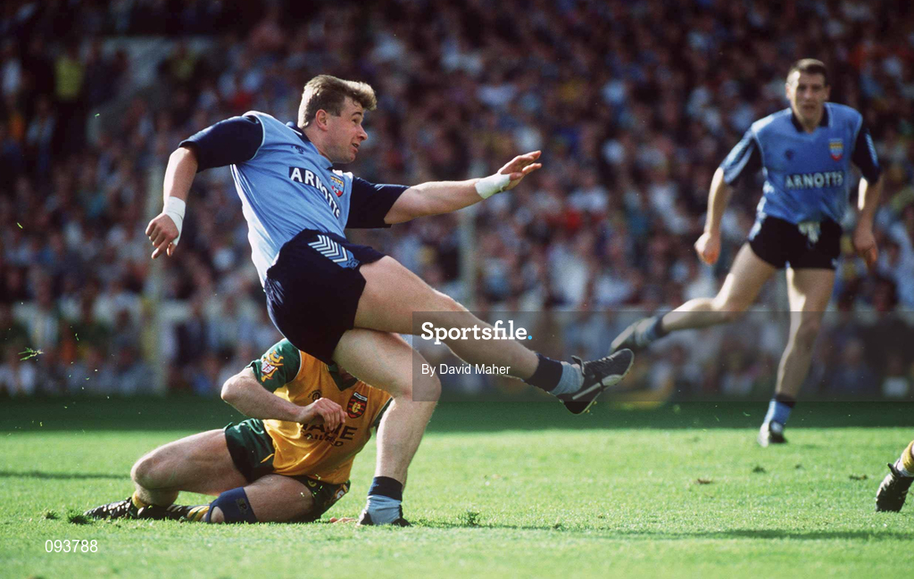 20 September 1992; Charlie Redmond of Dublin during the All-Ireland Senior Football Championship Final between Dublin and Donegal at Croke Park in Dublin. Photo by David Maher/Sportsfile