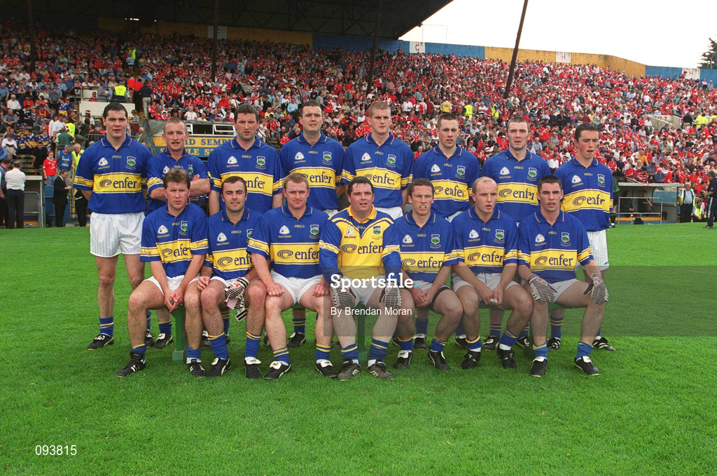 14 July 2002; The Tipperary team before the Bank of Ireland Munster Senior Football Championship Final match between Cork and Tipperary at Semple Stadium in Thurles, Tipperary. Photo by Brendan Moran/Sportsfile