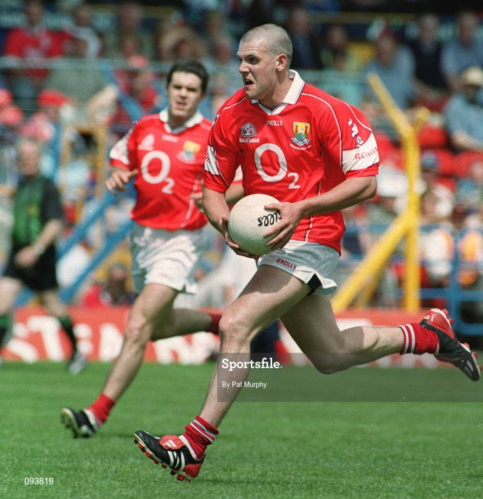 14 July 2002; Brendan Ger O'Sullivan of Cork during the Bank of Ireland Munster Senior Football Championship Final match between Cork and Tipperary at Semple Stadium in Thurles, Tipperary. Photo by Pat Murphy/Sportsfile
