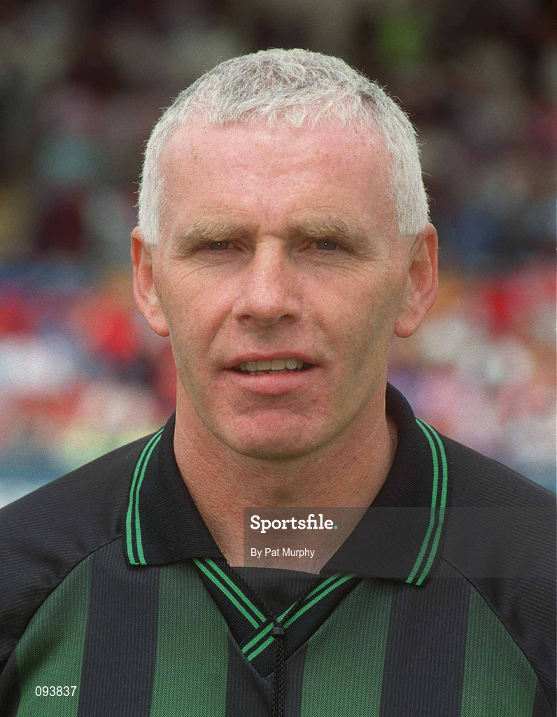 14 July 2002; Referee Gerry Kinneavy prior to the Bank of Ireland Munster Senior Football Championship Final match between Cork and Tipperary at Semple Stadium in Thurles, Tipperary. Photo by Pat Murphy/Sportsfile