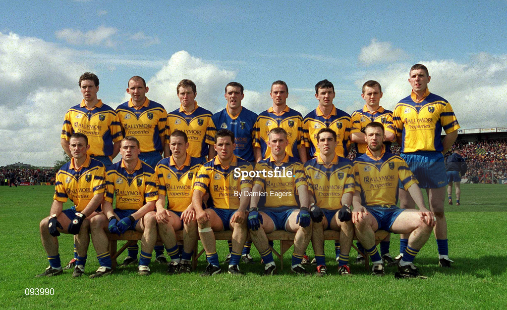 19 May 2002; The Roscommon team prior to the Bank of Ireland Connacht Senior Football Championship Quarter-Final match between Roscommon and Galway at Dr Hyde Park in Roscommon. Photo by Damien Eagers/Sportsfile
