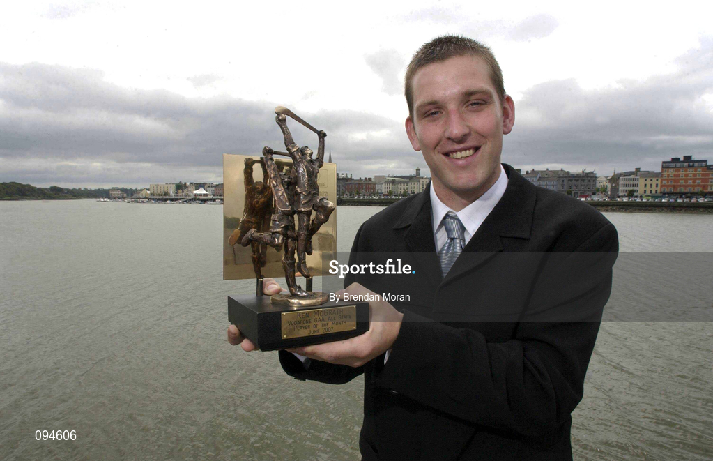 23 July 2002; Waterford hurler Ken McGrath who was named Vodafone GAA All-Stars Player of the Month for June at a luncheon at the Granville Hotel in Waterford. Photo by Brendan Moran/Sportsfile