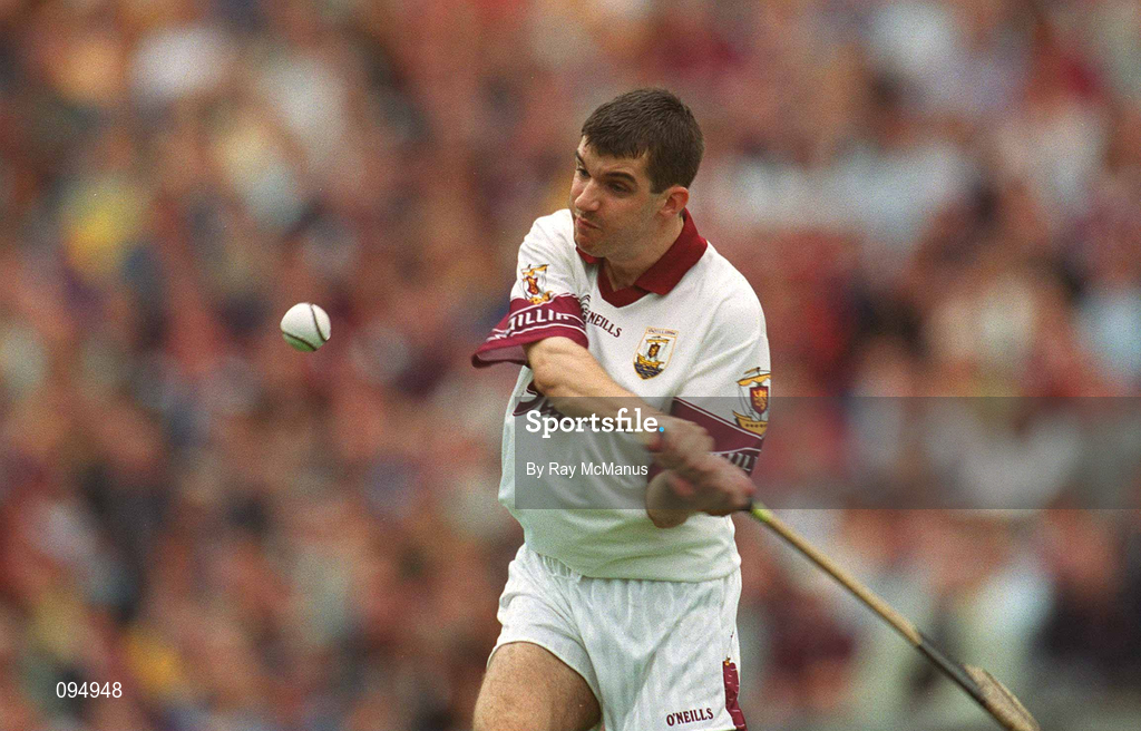 28 July 2002; Michael Crimmins of Galway during the Guinness All-Ireland Senior Hurling Championship Quarter-Final match between Clare and Galway at Croke Park. Photo by Ray McManus/Sportsfile