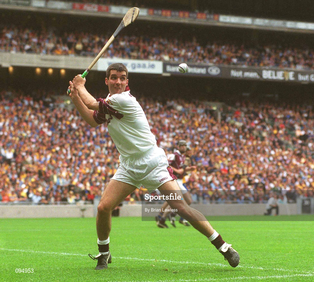 28 July 2002; Michael Crimmins of Galway during the Guinness All-Ireland Senior Hurling Championship Quarter-Final match between Clare and Galway at Croke Park. Photo by Brian Lawless/Sportsfile