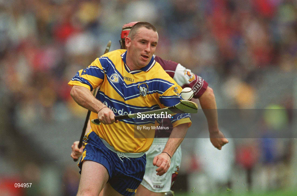 28 July 2002; Colin Lynch of Clare during the Guinness All-Ireland Senior Hurling Championship Quarter-Final match between Clare and Galway at Croke Park. Photo by Ray McManus/Sportsfile