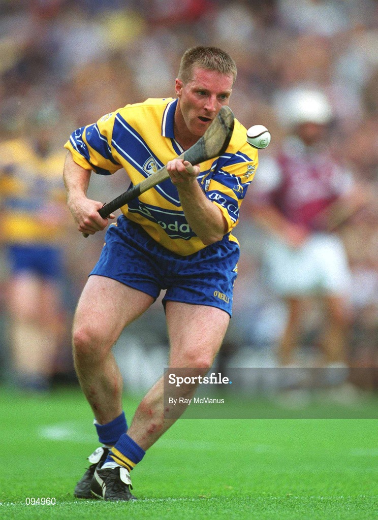 28 July 2002; James O'Connor of Clare during the Guinness All-Ireland Senior Hurling Championship Quarter-Final match between Clare and Galway at Croke Park. Photo by Ray McManus/Sportsfile