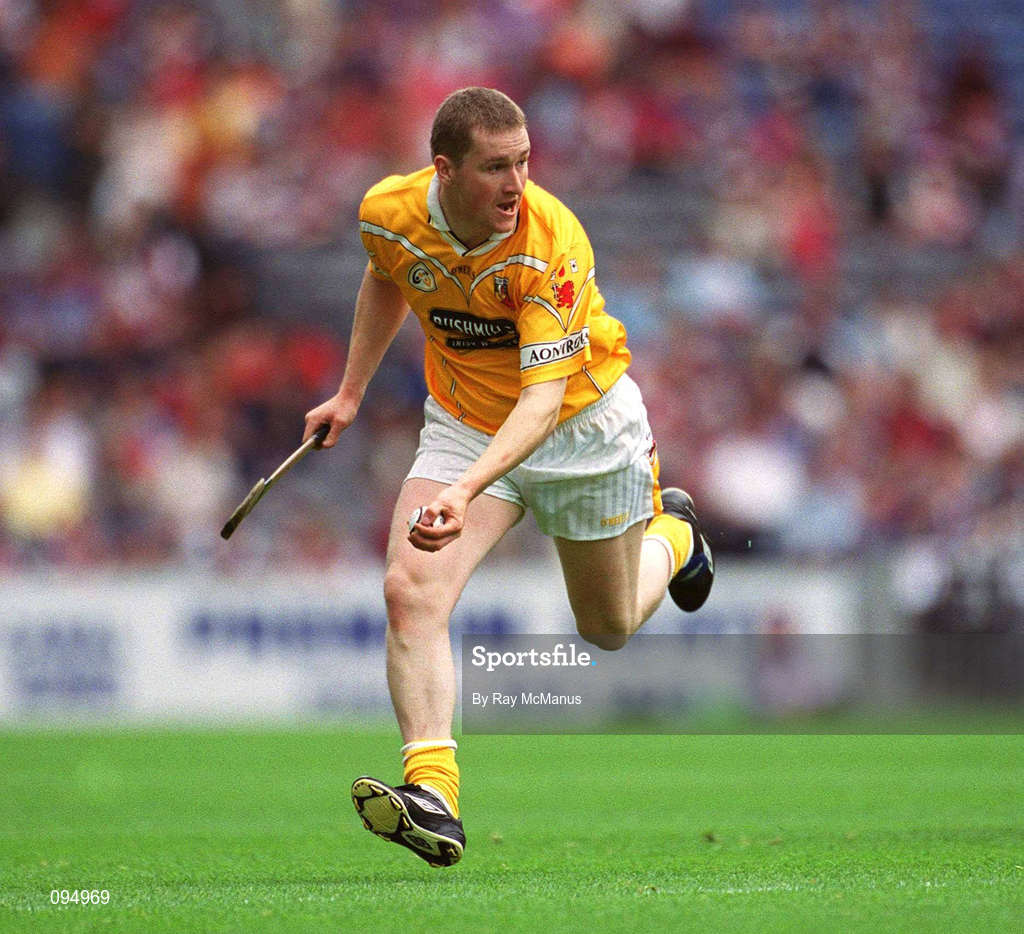 28 July 2002; Paddy Richmond of Antrim during the All-Ireland Senior Hurling Championship Quarter-Final match between Antrim and Tipperary at Croke Park in Dublin. Photo by Ray McManus/Sportsfile