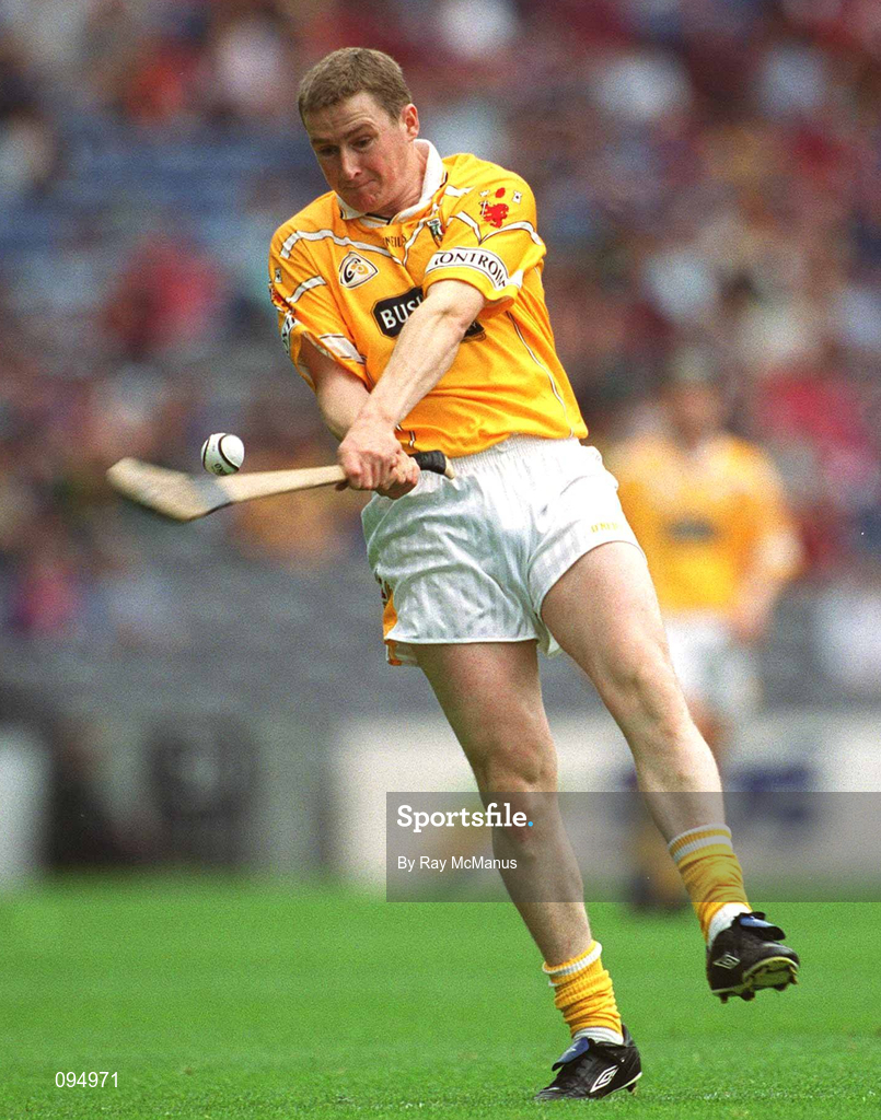 28 July 2002; Paddy Richmond of Antrim during the All-Ireland Senior Hurling Championship Quarter-Final match between Antrim and Tipperary at Croke Park in Dublin. Photo by Ray McManus/Sportsfile