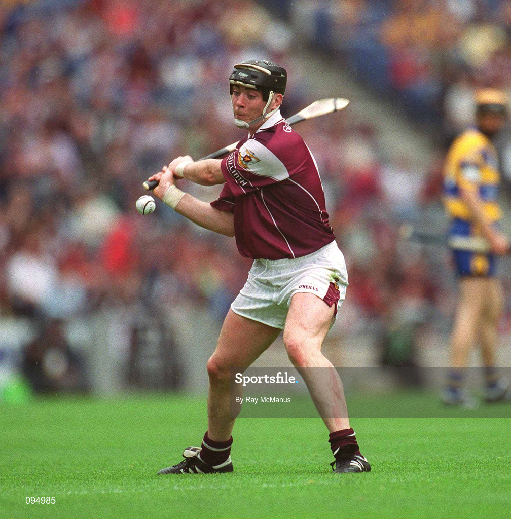 28 July 2002; Eugene Cloonan of Galway during the Guinness All-Ireland Senior Hurling Championship Quarter-Final match between Clare and Galway at Croke Park. Photo by Ray McManus/Sportsfile