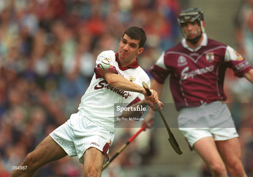 28 July 2002; Michael Crimmins of Galway during the Guinness All-Ireland Senior Hurling Championship Quarter-Final match between Clare and Galway at Croke Park. Photo by Ray McManus/Sportsfile