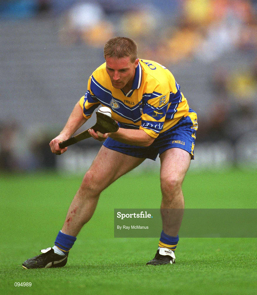 28 July 2002; James O'Connor of Clare during the Guinness All-Ireland Senior Hurling Championship Quarter-Final match between Clare and Galway at Croke Park. Photo by Ray McManus/Sportsfile