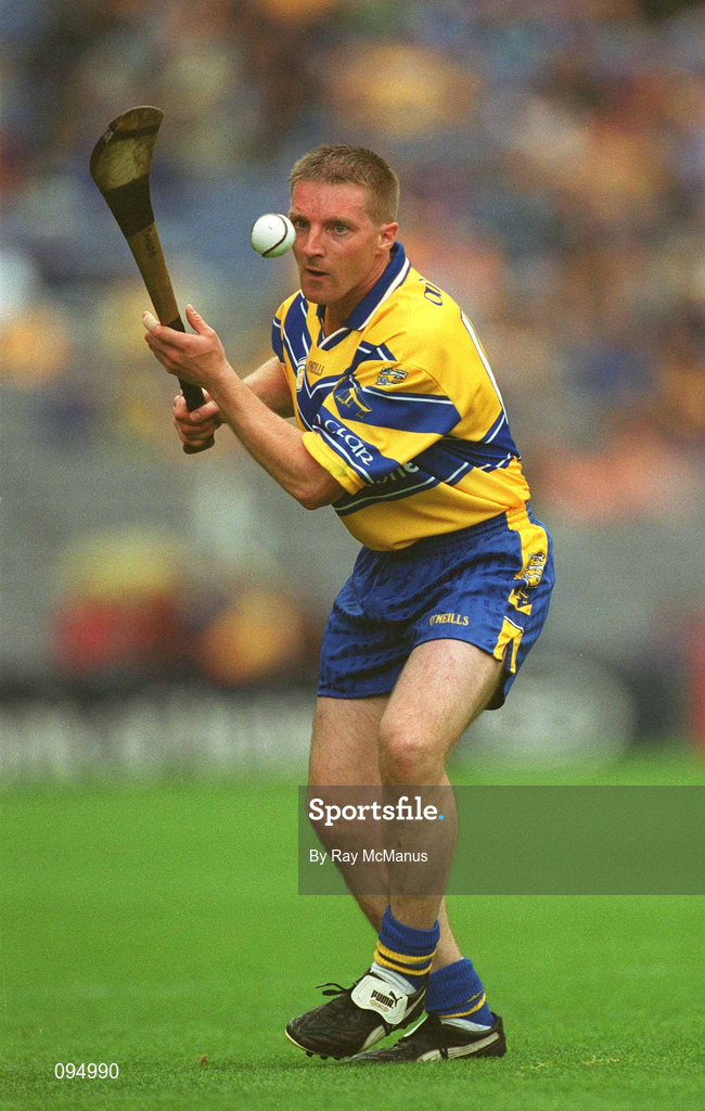 28 July 2002; James O'Connor of Clare during the Guinness All-Ireland Senior Hurling Championship Quarter-Final match between Clare and Galway at Croke Park. Photo by Ray McManus/Sportsfile