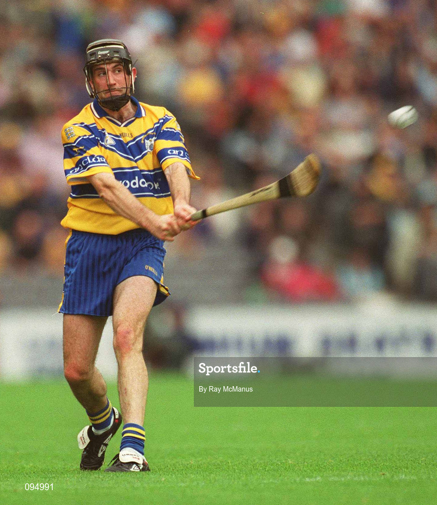 28 July 2002; Sean McMahon of Clare during the Guinness All-Ireland Senior Hurling Championship Quarter-Final match between Clare and Galway at Croke Park. Photo by Ray McManus/Sportsfile
