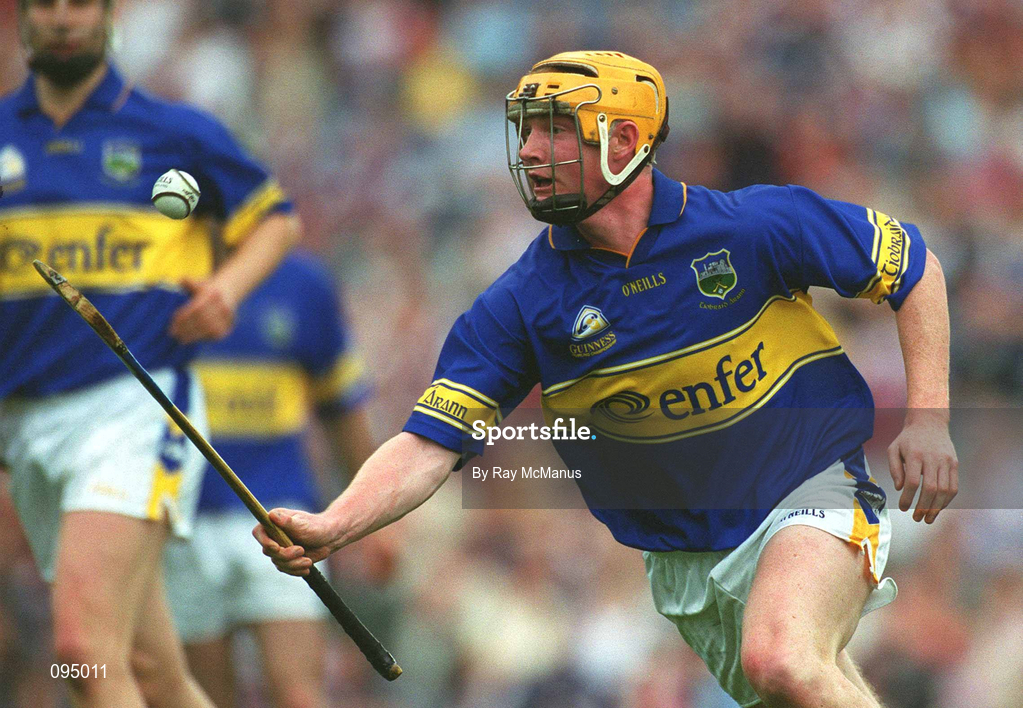 28 July 2002; Eamonn Corcoran of Tipperary during the All-Ireland Senior Hurling Championship Quarter-Final match between Antrim and Tipperary at Croke Park in Dublin. Photo by Ray McManus/Sportsfile