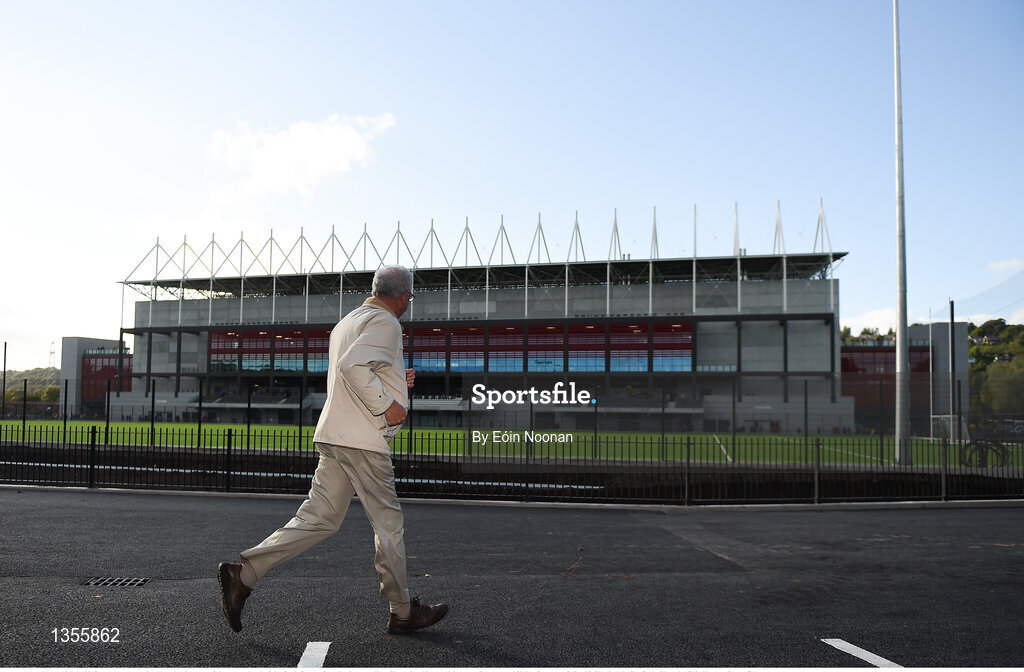 19 July 2017; A spectator rushes to make the start of the game ahead of the Cork County Premier Intermediate Championship match between Blarney and Valley Rovers at Páirc Ui Chaoimh in Co. Cork. Photo by Eóin Noonan/Sportsfile