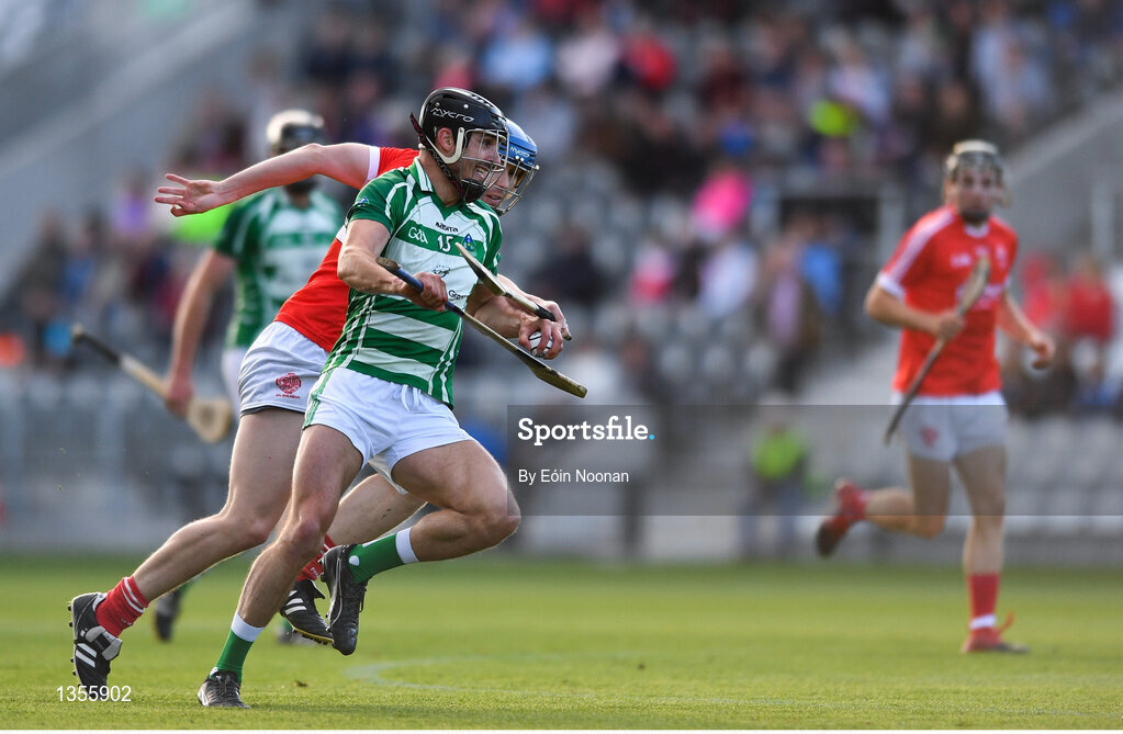 19 July 2017; Jack Walsh of Valley Rovers in action against David Walsh of Blarney during the Cork County Premier Intermediate Championship match between Blarney and Valley Rovers at Páirc Ui Chaoimh in Co. Cork. Photo by Eóin Noonan/Sportsfile