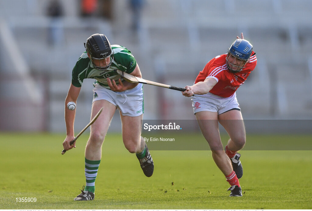 19 July 2017; John Cottrell of Valley Rovers in action against David Walsh of Blarney during the Cork County Premier Intermediate Championship match between Blarney and Valley Rovers at Páirc Ui Chaoimh in Co. Cork. Photo by Eóin Noonan/Sportsfile