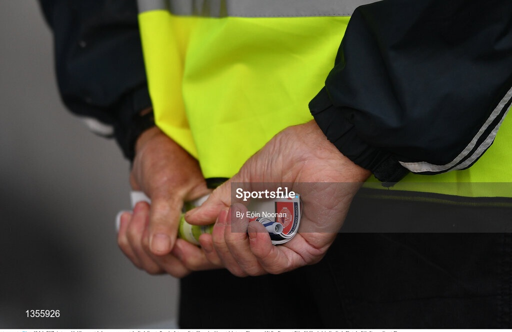 19 July 2017; A steward holding a match day programme at the Cork County Premier Intermediate Championship match between Blarney and Valley Rovers at Páirc Ui Chaoimh in Co. Cork. Photo by Eóin Noonan/Sportsfile