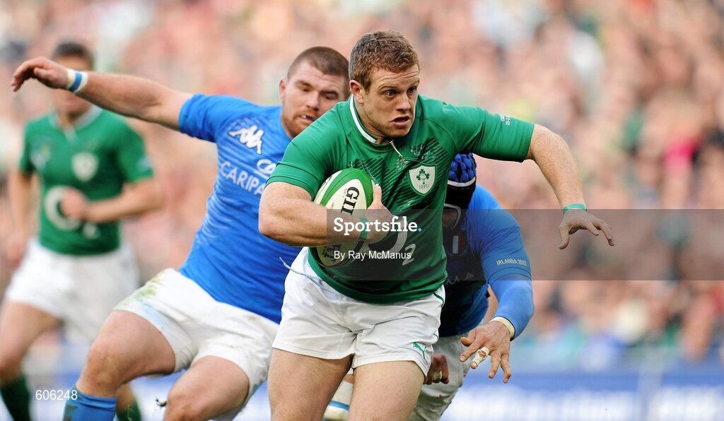 25 February 2012; Sean Cronin, Ireland, in action against Italy. RBS Six Nations Rugby Championship, Ireland v Italy, Aviva Stadium, Lansdowne Road, Dublin. Picture credit: Ray McManus / SPORTSFILE
