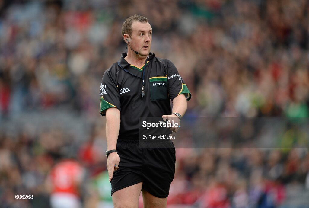 17 March 2012; Referee Alan Kelly. AIB GAA Hurling All-Ireland Senior Club Championship Final, Coolderry, Offaly, v Loughgiel Shamrocks, Antrim, Croke Park, Dublin. Picture credit: Ray McManus / SPORTSFILE