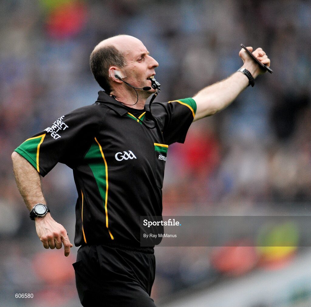 11 March 2012; Referee Michael Collins. Allianz Football League Division 1, Round 4, Dublin v Armagh, Croke Park, Dublin. Picture credit: Ray McManus / SPORTSFILE