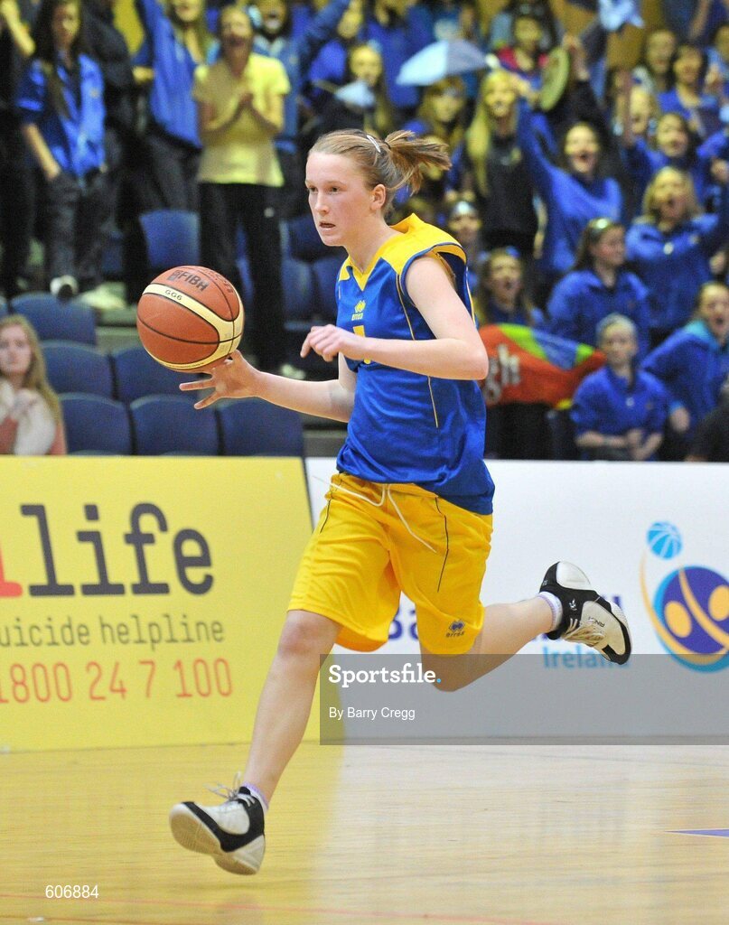 22 March 2012; Kate Lanaghan, Christ the King, Cork. U16B Girls - All-Ireland Schools League Finals 2012, Mercy Coolock, Dublin v Christ the King, Cork, National Basketball Arena, Tallaght, Dublin. Picture credit: Barry Cregg / SPORTSFILE