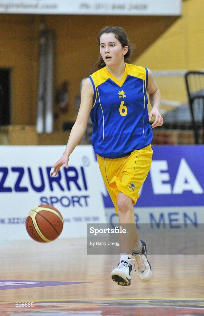 22 March 2012; Ciara Murray, Christ the King, Cork. U16B Girls - All-Ireland Schools League Finals 2012, Mercy Coolock, Dublin v Christ the King, Cork, National Basketball Arena, Tallaght, Dublin. Picture credit: Barry Cregg / SPORTSFILE