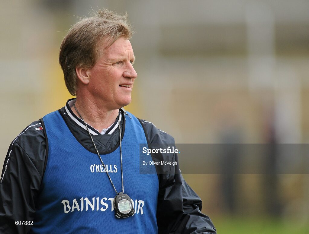 19 March 2012; Dominic Corrigan, St. Michael’s manager. MacRory Cup Final, St. Patrick’s, Maghera v St. Michael’s, Enniskillen, Bessbrook, Morgan Athletic Grounds, Armagh. Picture credit: Oliver McVeigh / SPORTSFILE