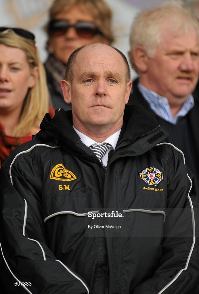 19 March 2012; Seamus Meehan, Chairman Ulster Collges Council. MacRory Cup Final, St. Patrick’s, Maghera v St. Michael’s, Enniskillen, Bessbrook, Morgan Athletic Grounds, Armagh. Picture credit: Oliver McVeigh / SPORTSFILE