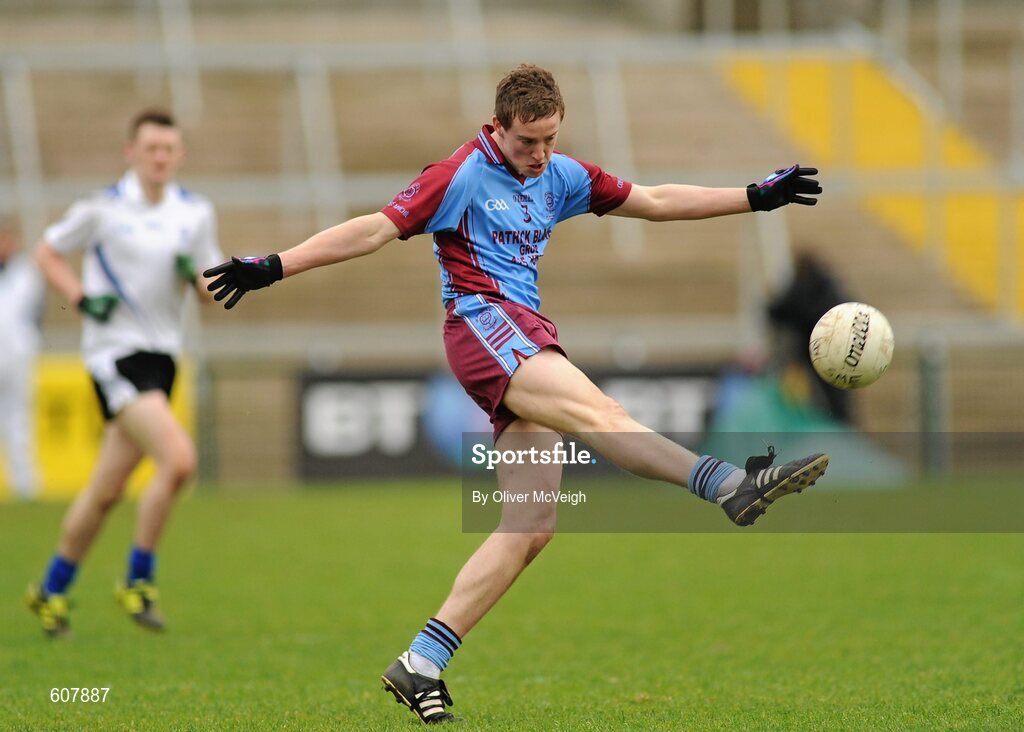 19 March 2012; Che Cullen, St. Michael’s. MacRory Cup Final, St. Patrick’s, Maghera v St. Michael’s, Enniskillen, Bessbrook, Morgan Athletic Grounds, Armagh. Picture credit: Oliver McVeigh / SPORTSFILE
