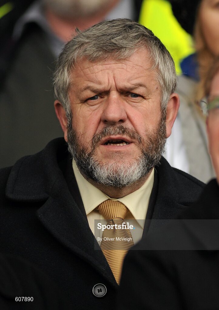 19 March 2012; Albert Fallon, Chairman of the GAA Post Primary Council. MacRory Cup Final, St. Patrick’s, Maghera v St. Michael’s, Enniskillen, Bessbrook, Morgan Athletic Grounds, Armagh. Picture credit: Oliver McVeigh / SPORTSFILE