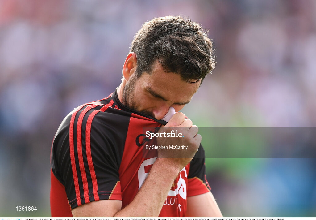 29 July 2017; Kevin McKernan of Down following the GAA Football All-Ireland Senior Championship Round 4B match between Down and Monaghan at Croke Park in Dublin. Photo by Stephen McCarthy/Sportsfile